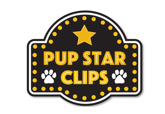 Pup Star Clips Logo